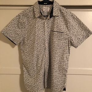 Men’s Large Navy Floral Button Down